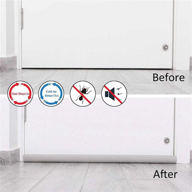 Adjustable Door Bottom Seal Strip-black / I / 96cm
