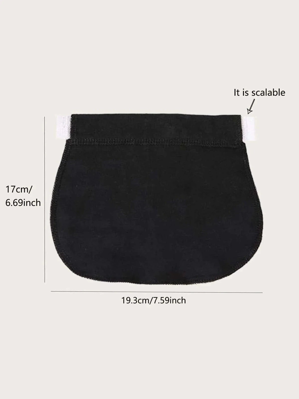 Adjustable Elastic Maternity Waistband Belt for Growing Bump-brown