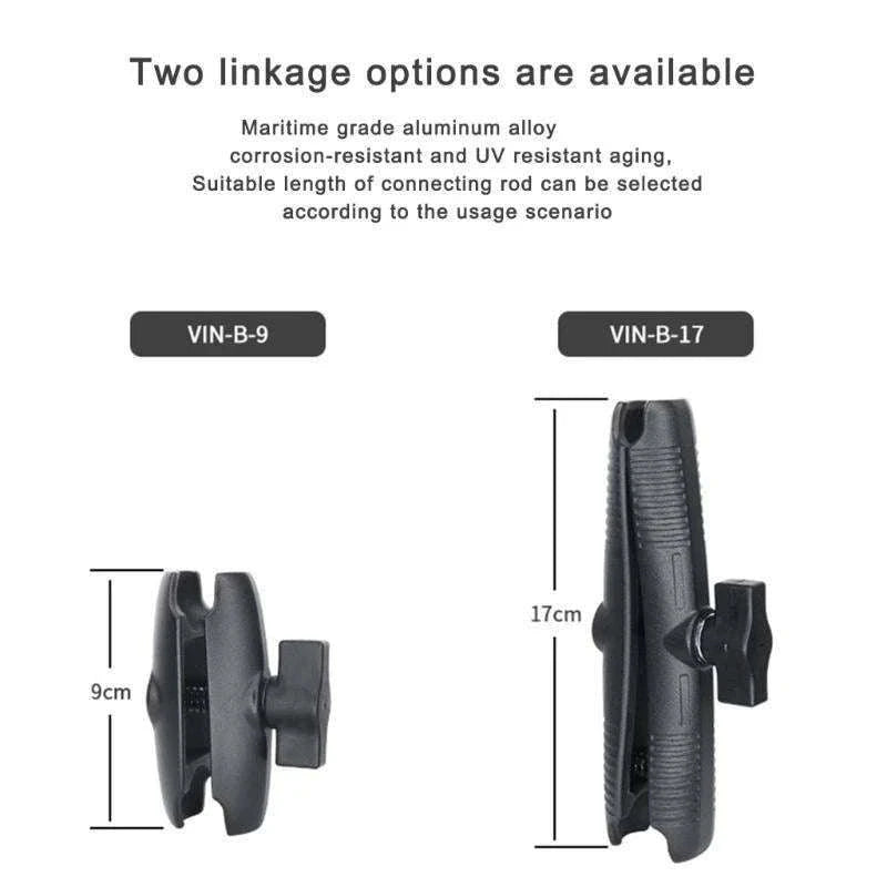 Adjustable Fish Finder Mount Bracket for Boats with Secure Grip-9CM / China Mainland