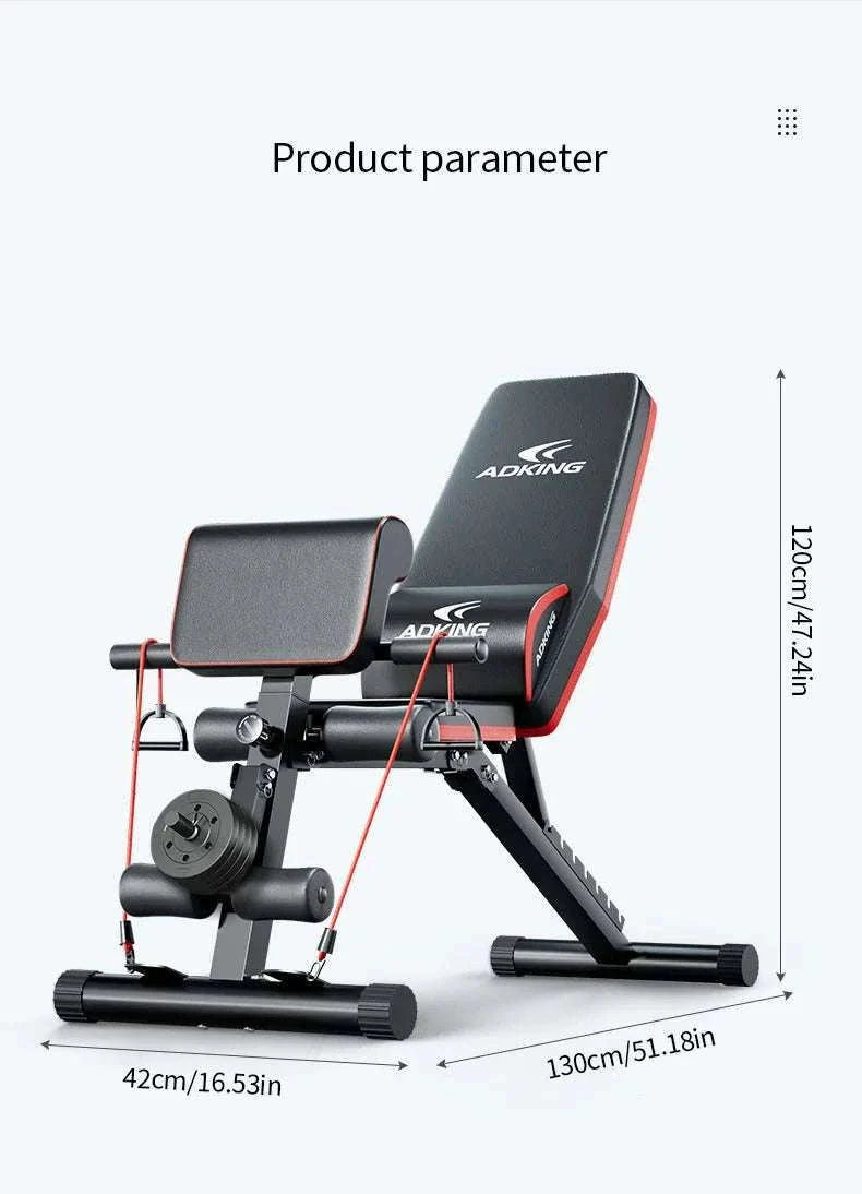Adjustable Foldable Weight Bench for Full-Body Home Workouts-189-5 / United States