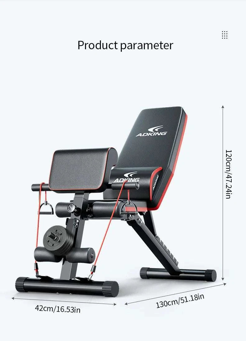 Adjustable Foldable Weight Bench for Full-Body Home Workouts-189-5 / United States