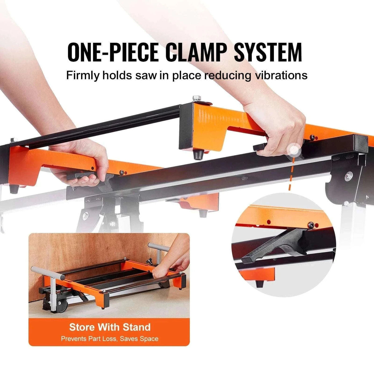 Adjustable Folding Miter Saw Stand with 300–550 lb Capacity-330lbs / france