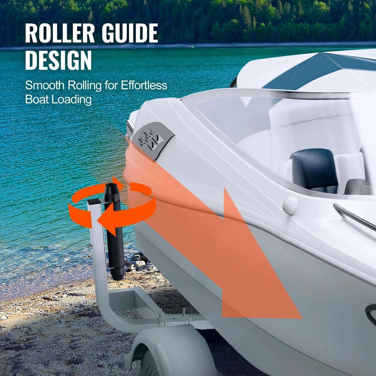 Adjustable Galvanized Boat Trailer Guide Poles, 2 Pieces-L / spain