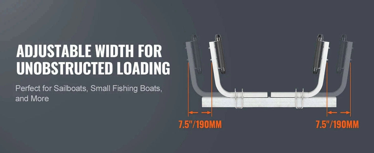 Adjustable Galvanized Boat Trailer Guide Poles, 2 Pieces-L / spain