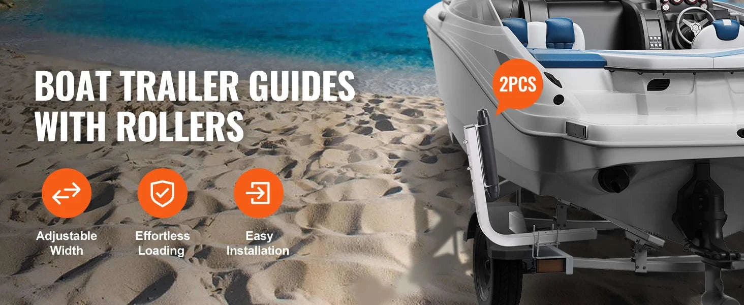 Adjustable Galvanized Boat Trailer Guide Poles (2PCS)-L / GERMANY