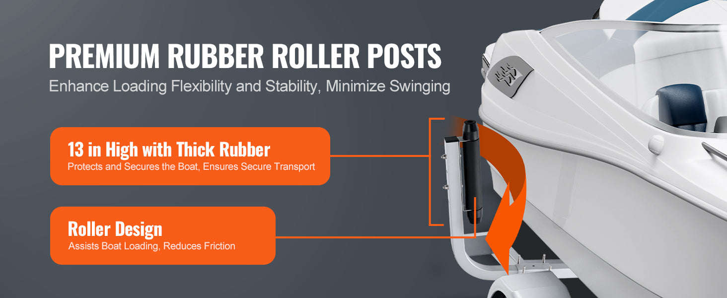 Adjustable Galvanized Boat Trailer Guide Poles (2PCS)-L / GERMANY