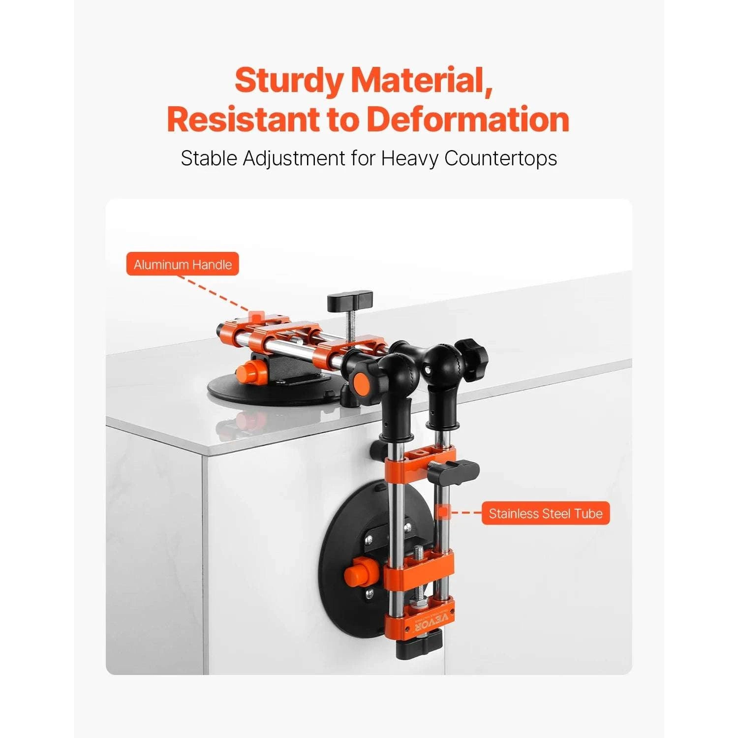Adjustable Granite Seam Setter 2-Pack with 6in Suction Cups-2 Packs / United States