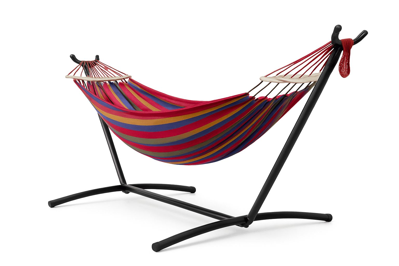Adjustable Hammock Stand with 600 lb Capacity and Carry Bag-BlackWhite / United States