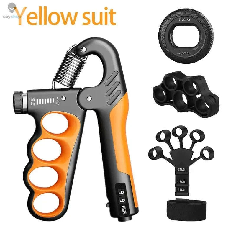 Adjustable Hand Grip Strengthener 5–100KG-Mechanical Green