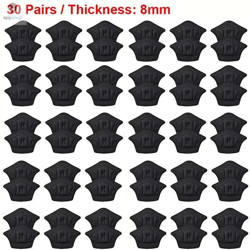 Adjustable Heel Pad Inserts – Cushioned Support and Custom Fit for Any Shoe-3pairs-Black-4mm / One size