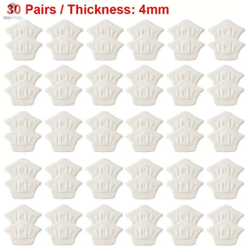 Adjustable Heel Pad Inserts – Cushioned Support and Custom Fit for Any Shoe-3pairs-Black-4mm / One size