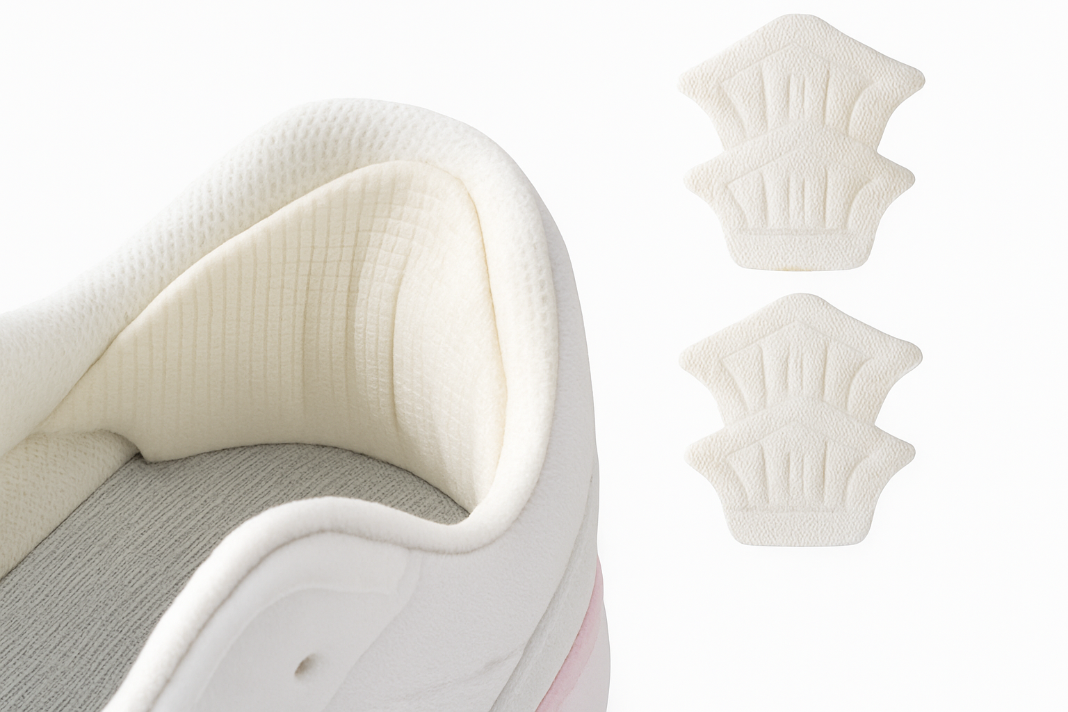 Adjustable Heel Pad Inserts with Cushioning and Custom Fit