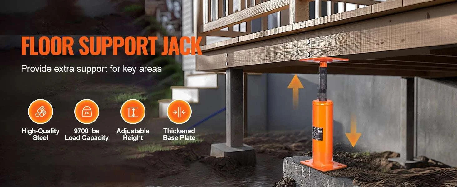 Adjustable House Floor Jack 9700 lb Support Post 12–16 Inch-2pcs / United States