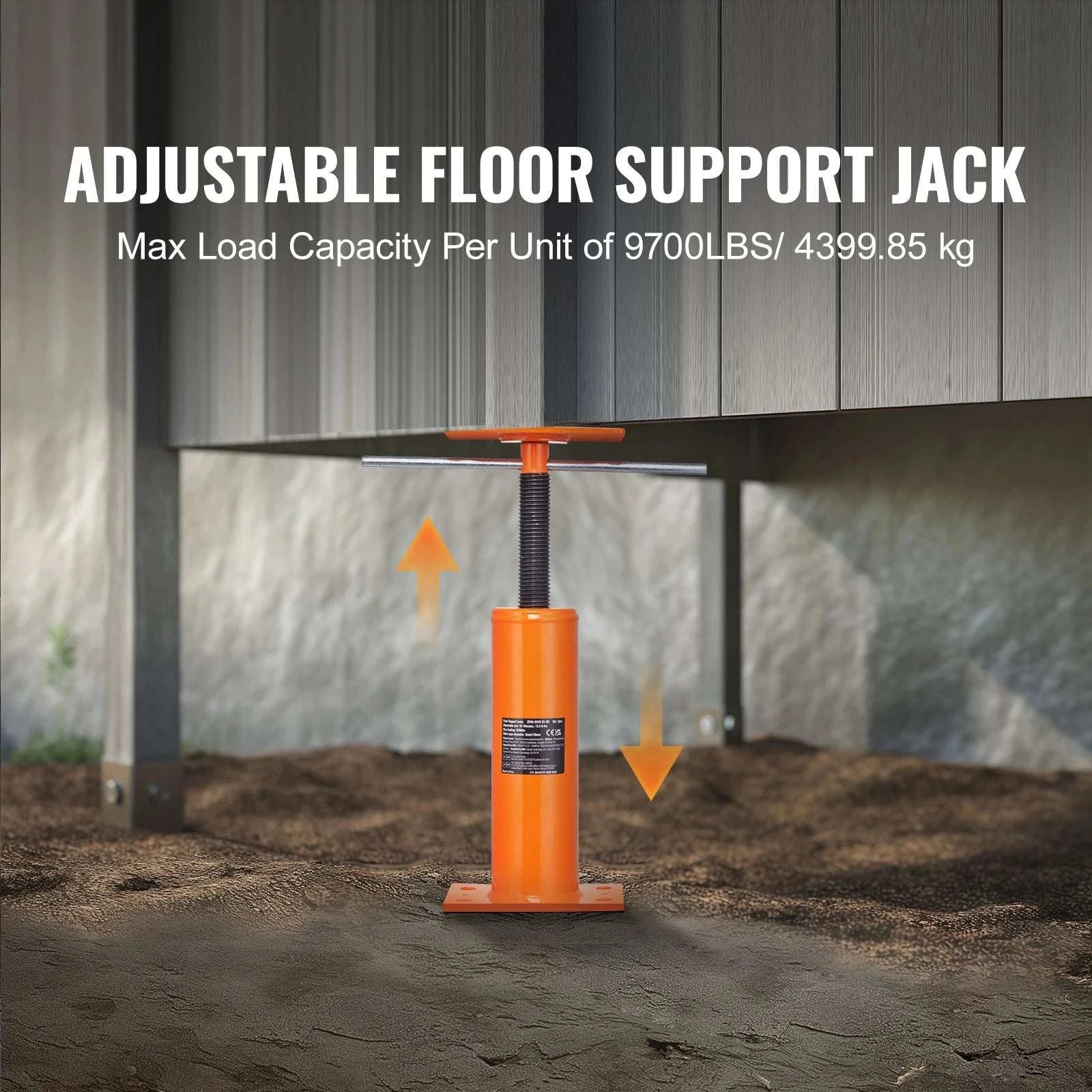 Adjustable House Floor Jack 9700 lb Support Post 12–16 Inch-2pcs / United States