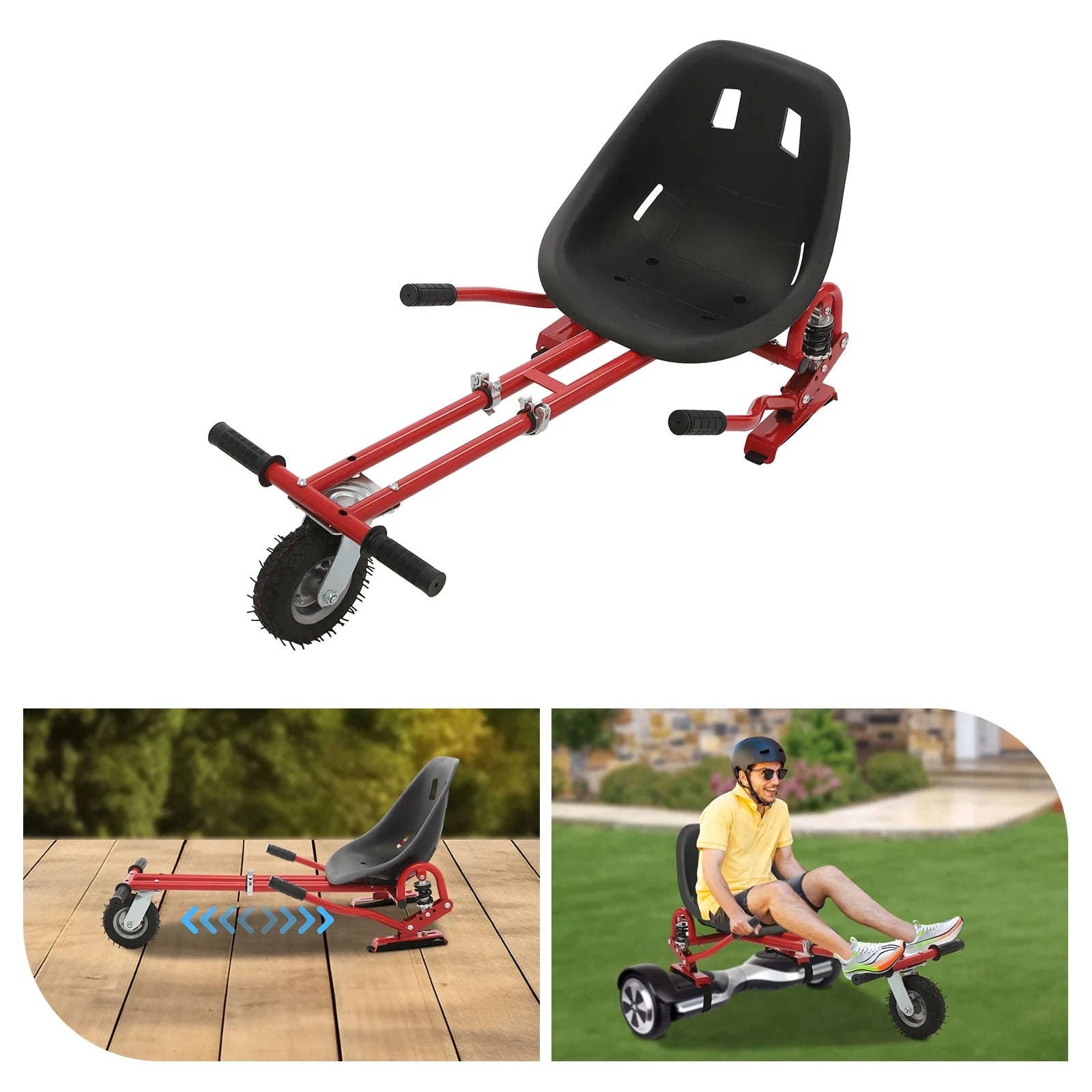 Adjustable Hoverboard Seat Attachment with Shock Absorber-GERMANY