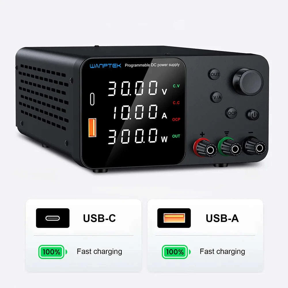 Adjustable Laboratory DC Power Supply with Short Circuit Alarm-TPS3010 30V 10A / Poland