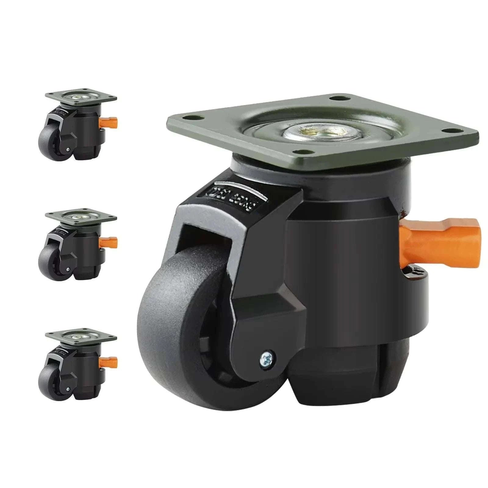 Adjustable Leveling Casters Set of 4 Heavy Duty Swivel Wheels-2.5inch / france