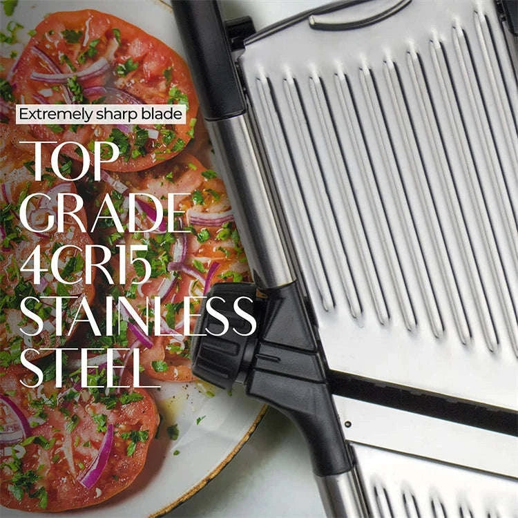 Adjustable Mandoline Slicer Stainless Steel Vegetable Cutter-Default Title