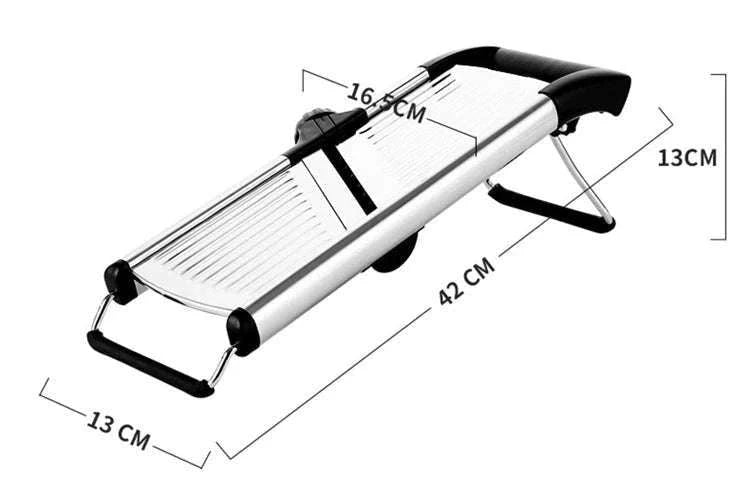 Adjustable Mandoline Slicer Stainless Steel Vegetable Cutter-Default Title