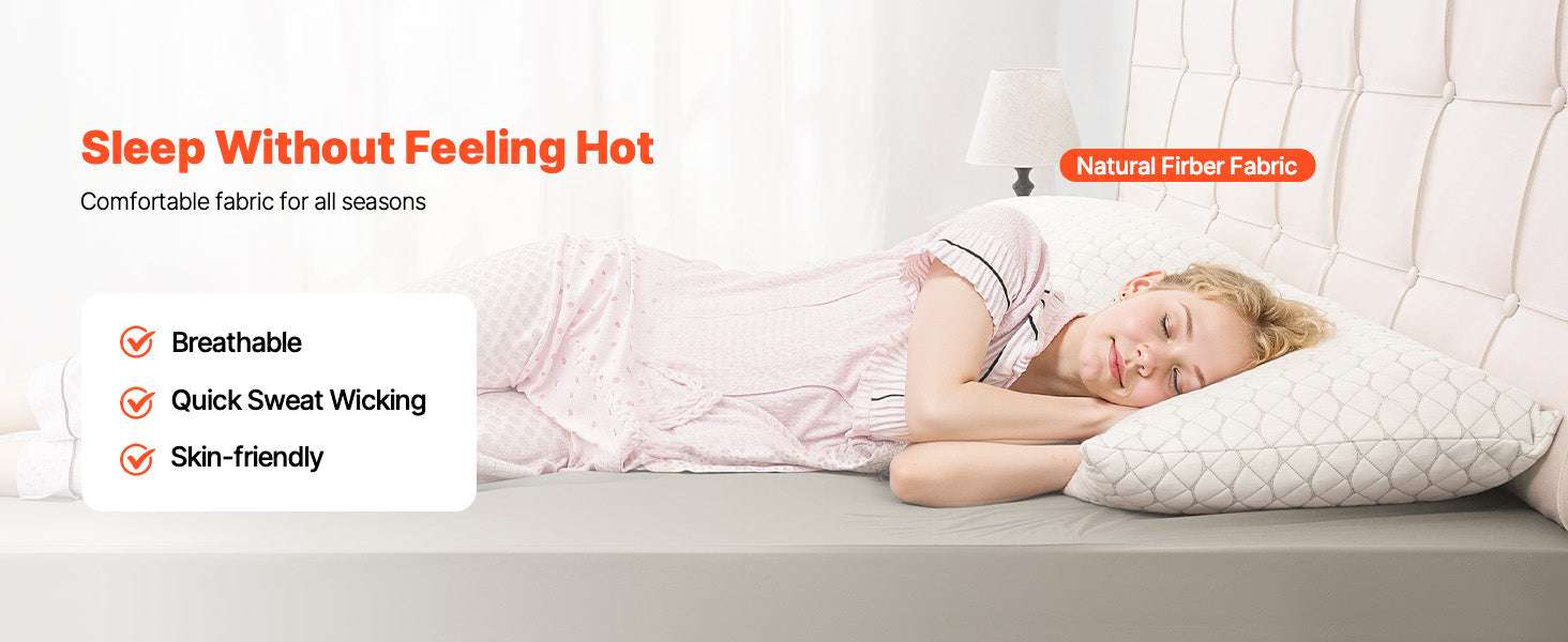 Adjustable Memory Foam Bed Pillow for Neck Support and Comfort-29.13x18.9in / United States
