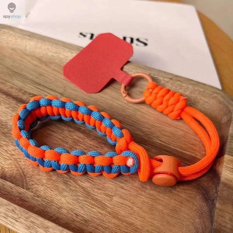Adjustable Mobile Phone Lanyard – Secure, Hands-Free Outdoor Strap-Green purple / Polyester / Nylon
