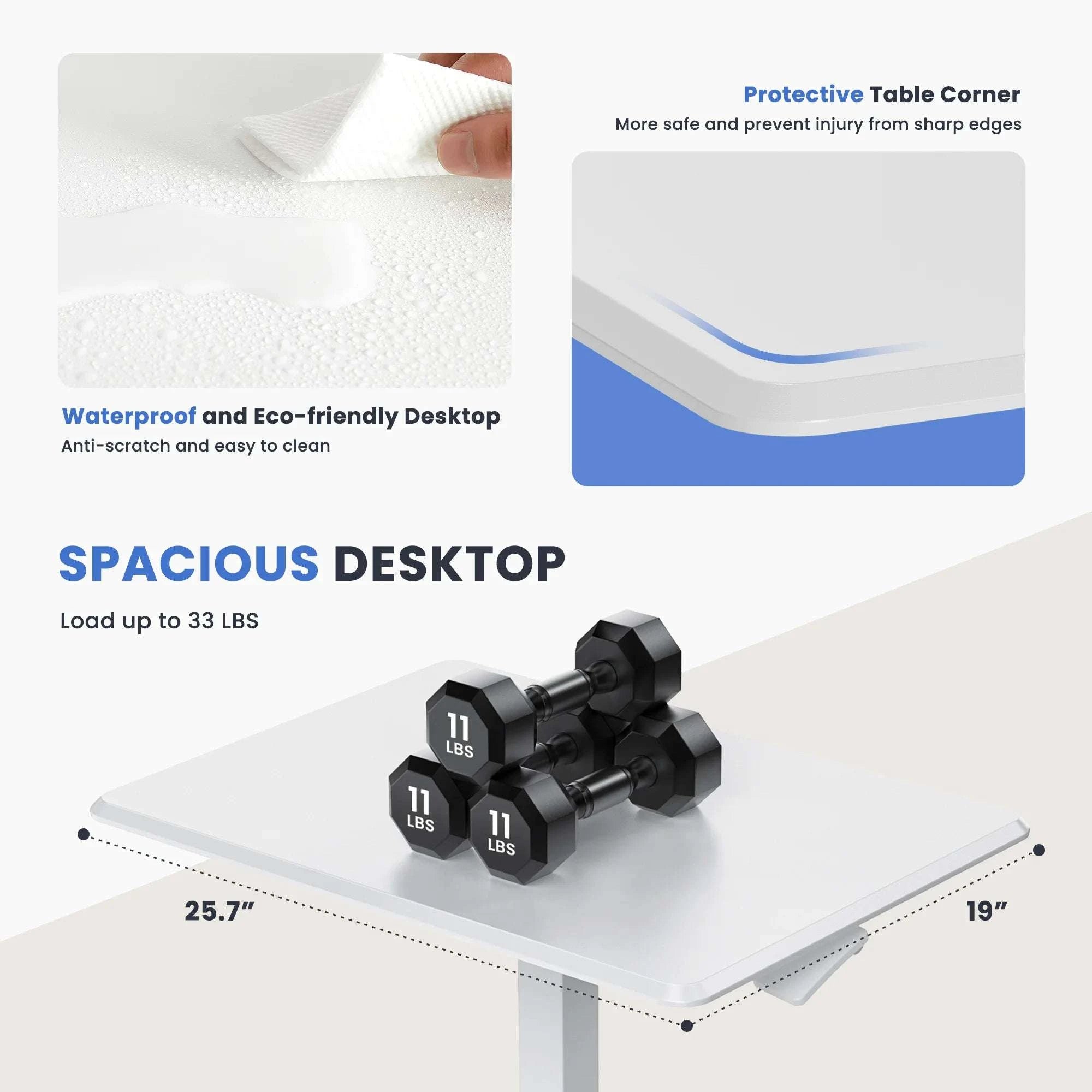 Adjustable Mobile Standing Desk with Wheels for Laptop Work-white / United States