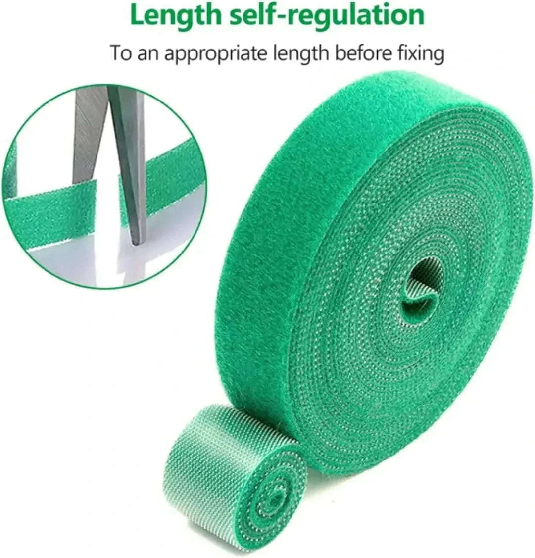 Adjustable Nylon Plant Ties for Gentle Garden Support-1Roll(2M)