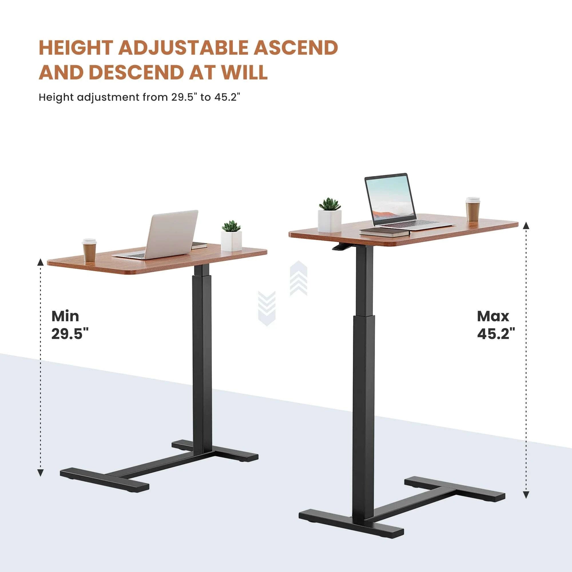 Adjustable Overbed Table for Laptop, Sofa & Bedside Use-black / United States