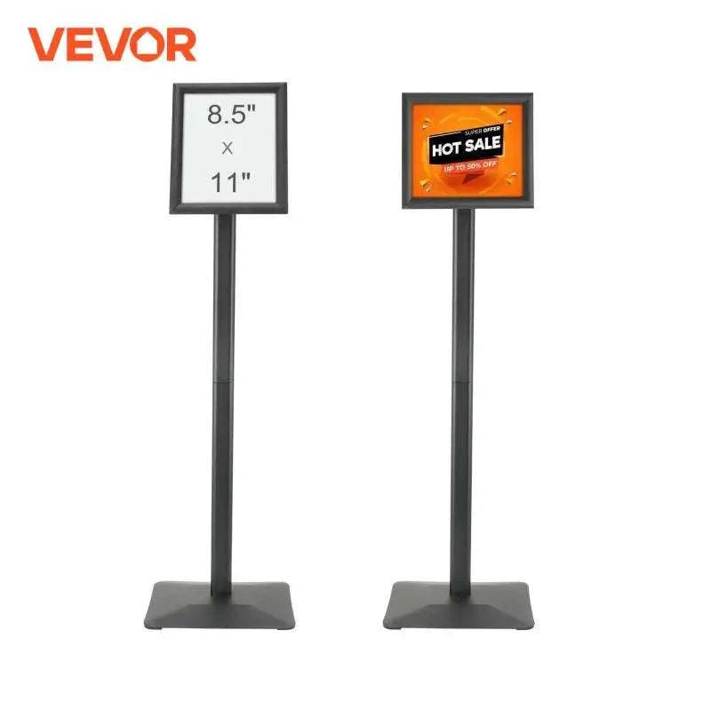 Adjustable Pedestal Sign Holder Floor Stand with Rotating Frame-11x17in / france