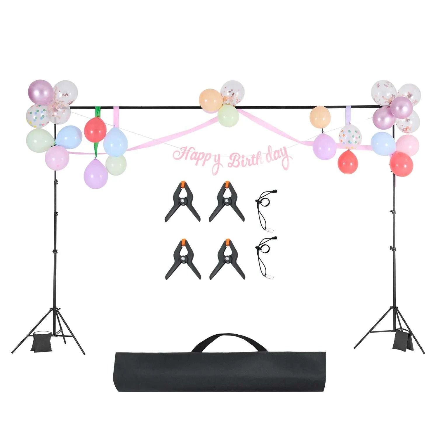 Adjustable Photo Backdrop Stand Kit with Tripod Base up to 10 ft-Moveable 7x10ft / spain