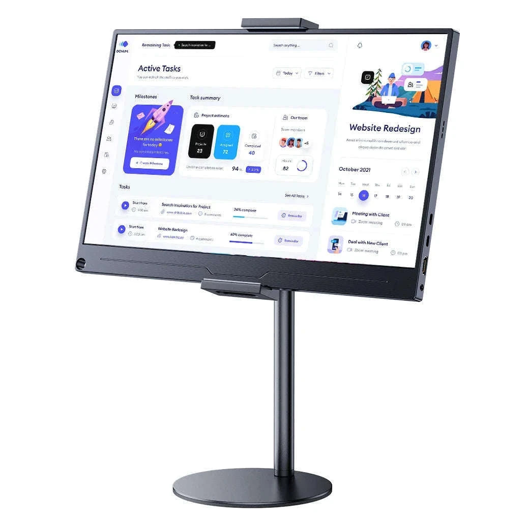 Adjustable Portable Monitor Stand for 10-20 Inch Devices-black