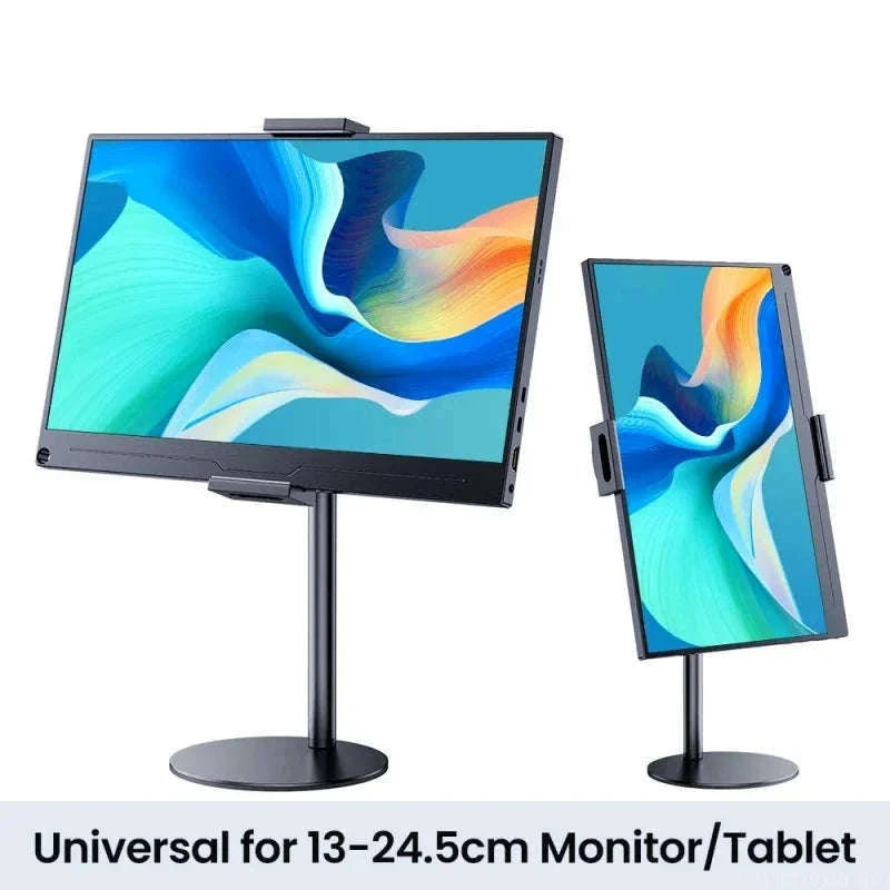 Adjustable Portable Monitor Stand for 10-20 Inch Devices-black