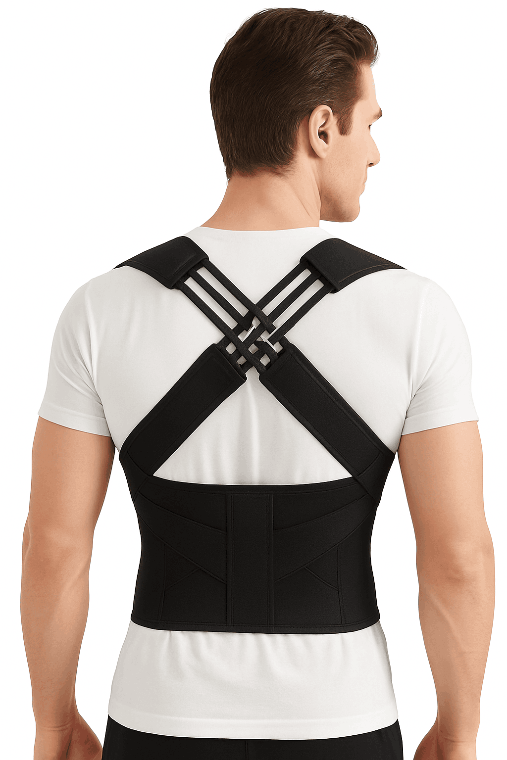 Adjustable Posture Corrector for Back Alignment and Daily Support-Black / S