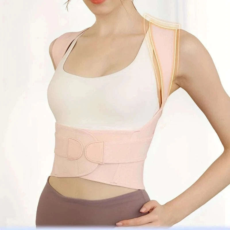 Adjustable Posture Corrector for Back Alignment and Daily Support-Black / S