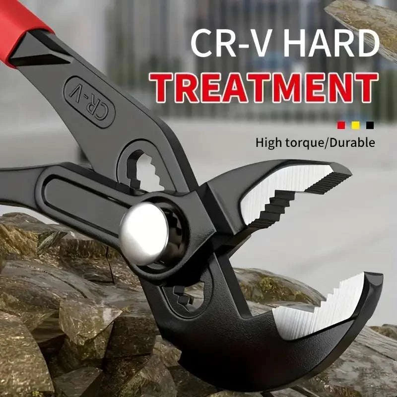 Adjustable Pump Pliers with Wide Jaw Grip for Plumbing & DIY-Eight inches