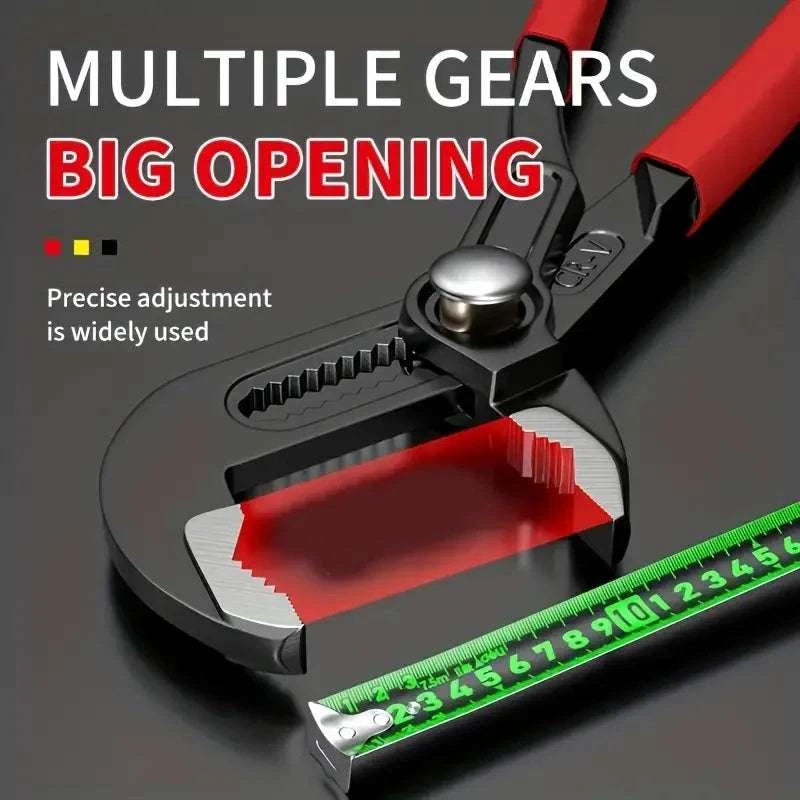 Adjustable Pump Pliers with Wide Jaw Grip for Plumbing & DIY-Eight inches