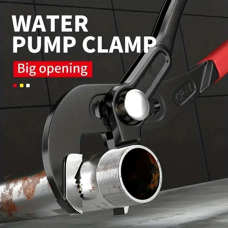 Adjustable Pump Pliers with Wide Jaw Grip for Plumbing & DIY-Eight inches
