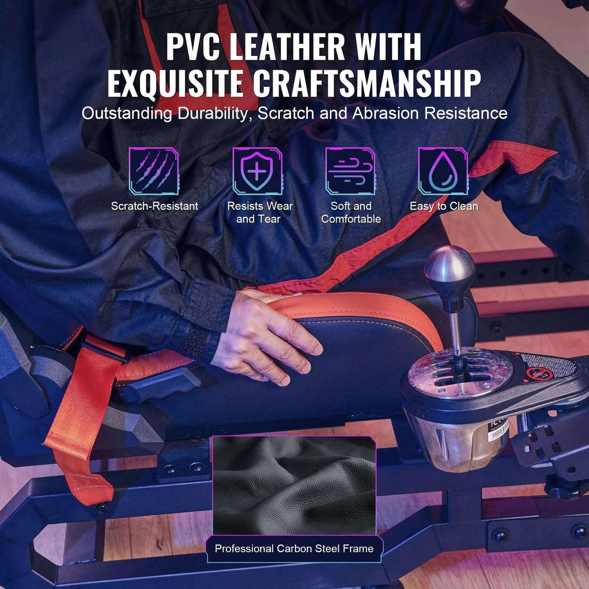 Adjustable Racing Wheel Stand Cockpit for Logitech & Thrustmaster-small 330lbs / CZECH REPUBLIC