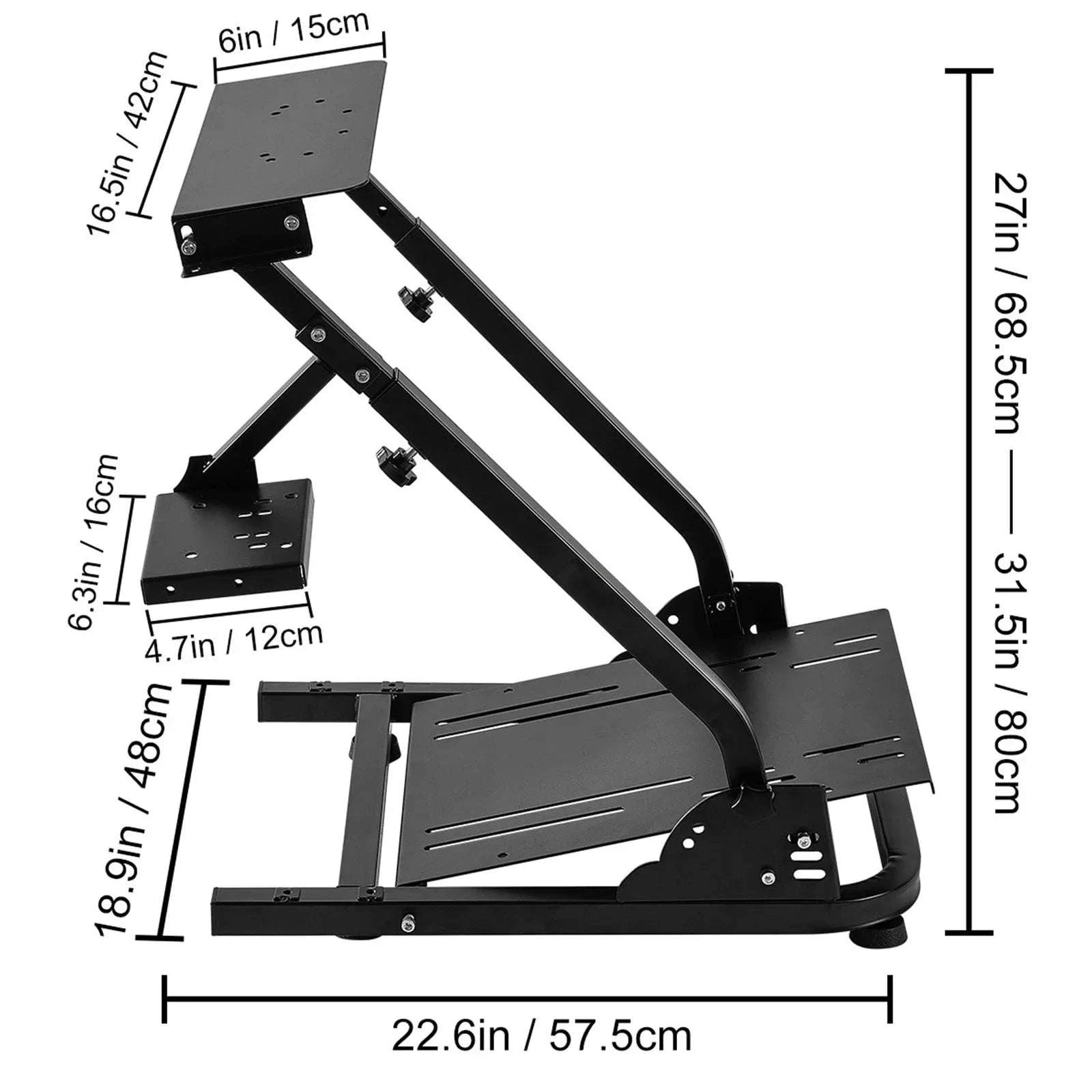 Adjustable Racing Wheel Stand for Logitech, Thrustmaster & Fanatec-CZECH REPUBLIC