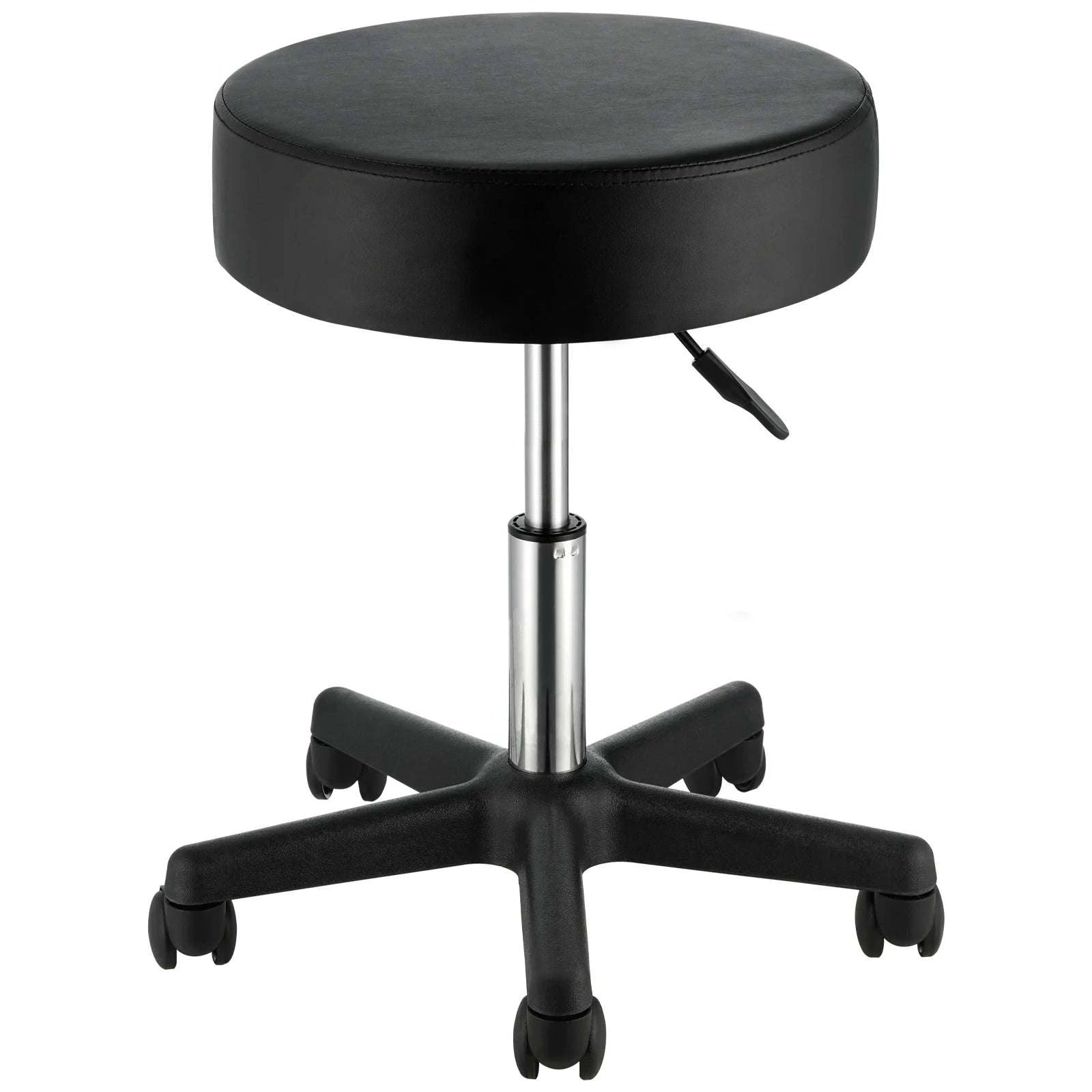 Adjustable Rolling Stool with Wheels 360° Swivel Salon Chair-United States