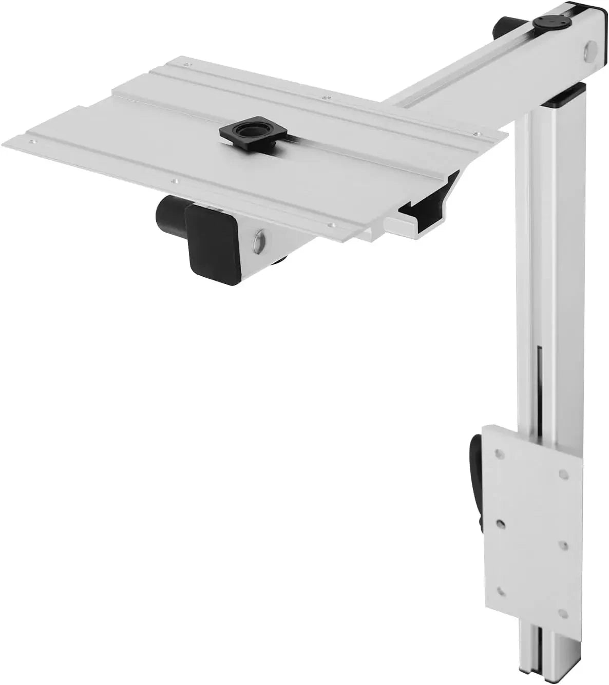 Adjustable RV Table Leg Stand with Wide Carrier Board-Silver / United States