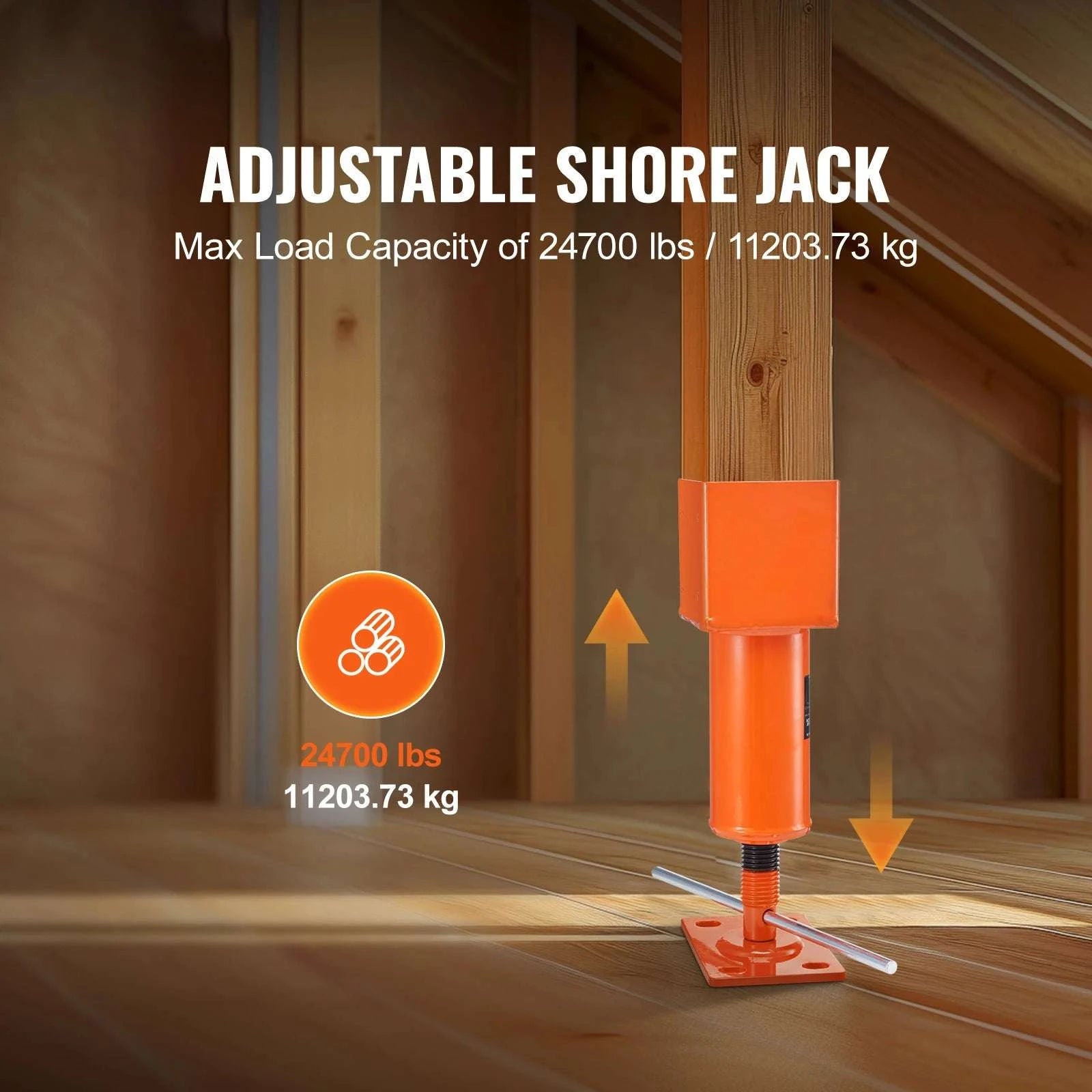 Adjustable Screw Jack Post 24700 lb House Floor Support Jack-24700 lbs / United States