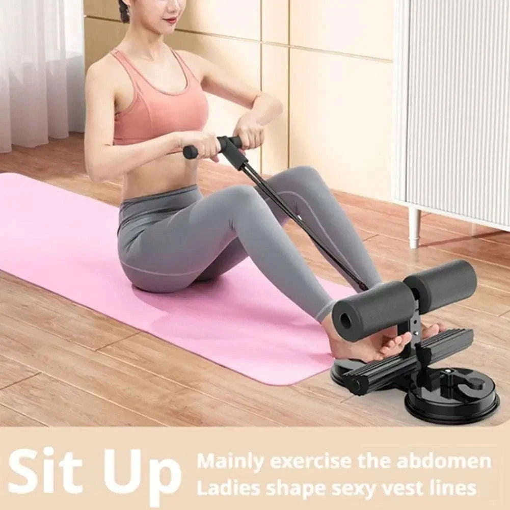 Adjustable Sit-Up Aid Bar with Suction Base for Home Ab Workouts-A