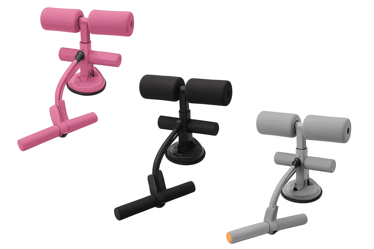 Adjustable Sit-Up Aid Bar with Suction Base for Home Ab Workouts-A
