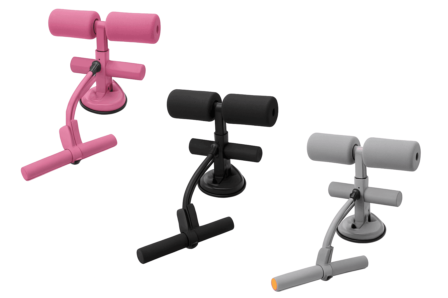 Adjustable Sit-Up Aid Bar with Suction Base for Home Ab Workouts-A
