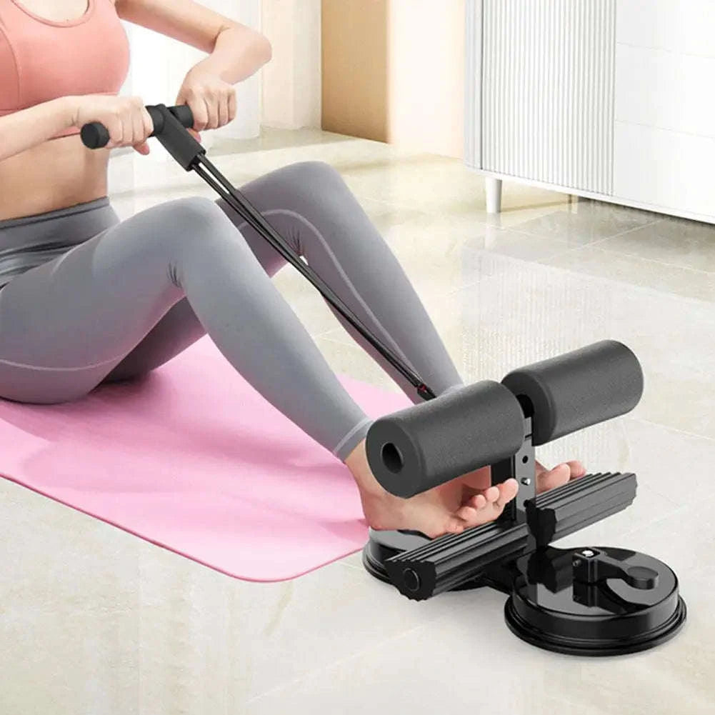 Adjustable Sit-Up Aid Bar with Suction Base for Home Ab Workouts-A