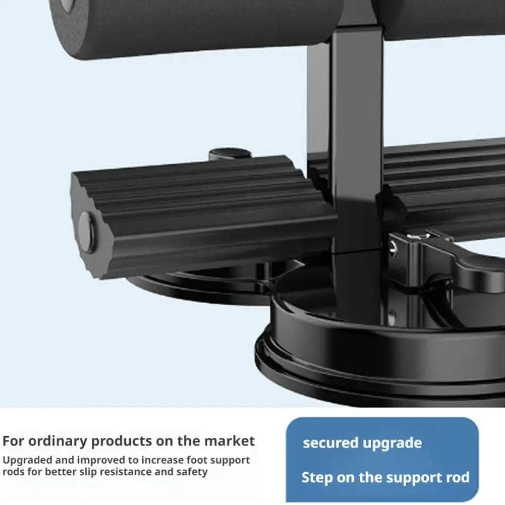 Adjustable Sit-Up Aid Bar with Suction Base for Home Ab Workouts-A