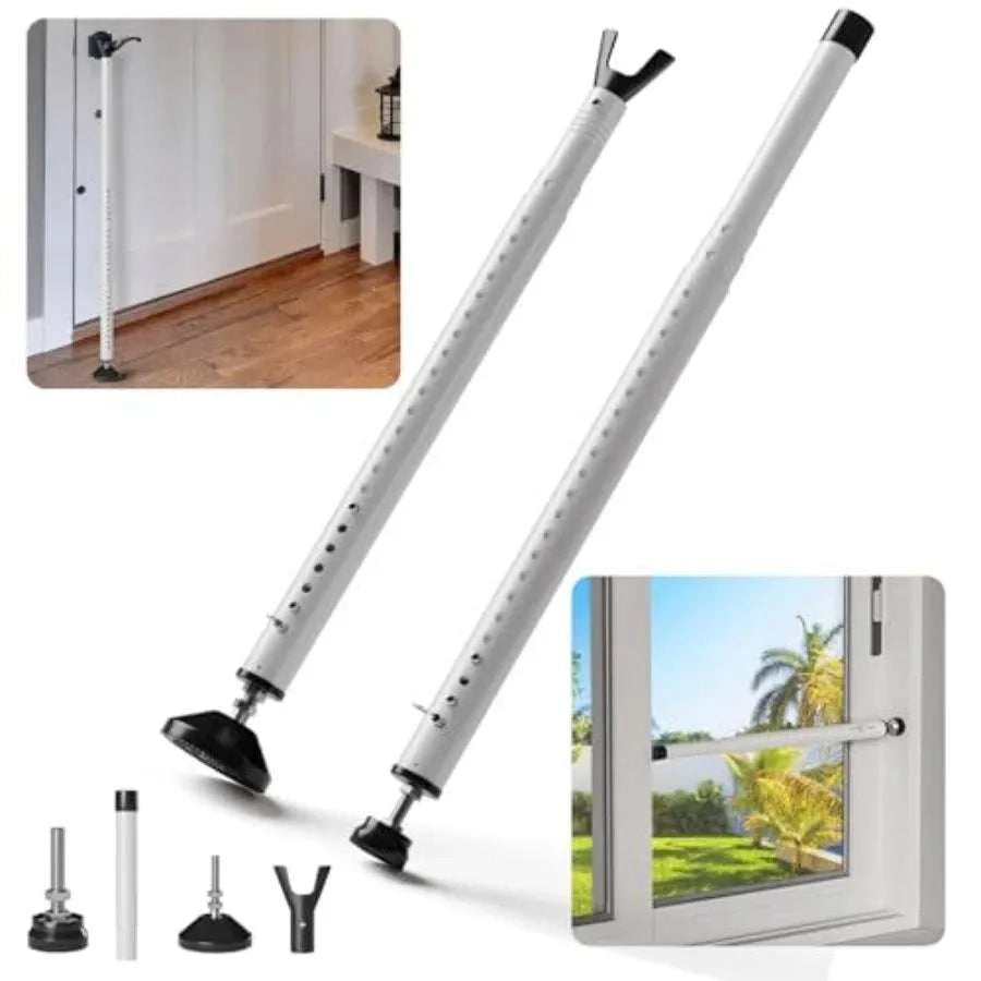 Adjustable Sliding Door & Window Security Bar 6.5–48 Inch-United States / 2