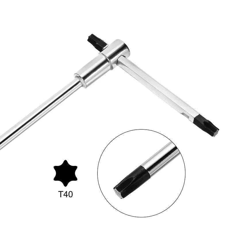 Adjustable Sliding T-Handle Torx Wrench Set T8–T40 for Fast Repairs-T8