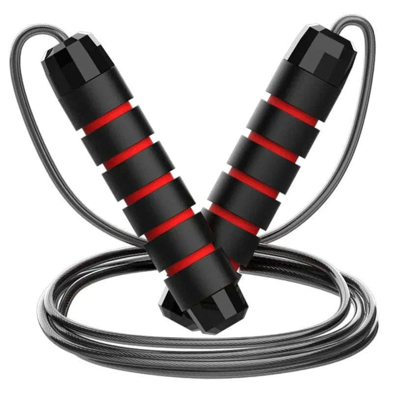 Adjustable Steel Wire Jump Rope for Cardio Training-Blue